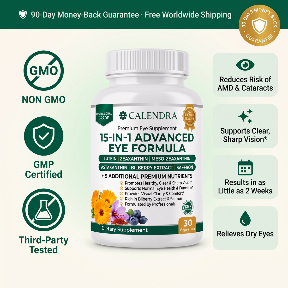 Calendra 15-in-1 Advanced Eye Formula